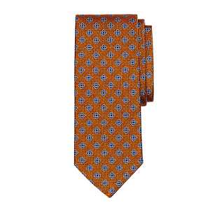 Parquet Flower Tie - Orange